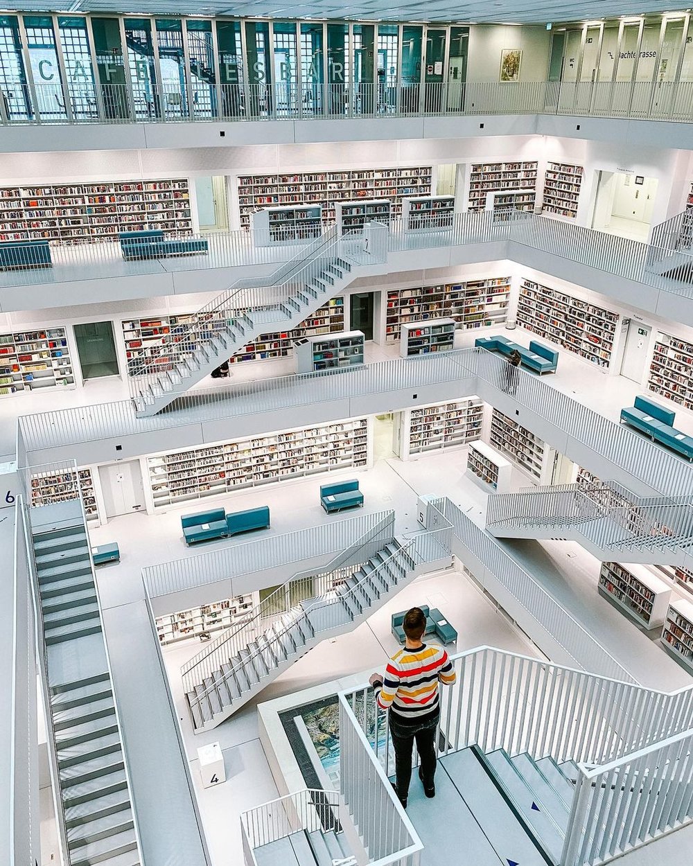 Stuttgart City Library in Germany most beautiful futuristic library in the world