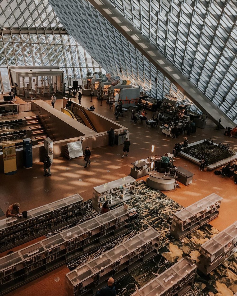 Seattle Public Library in USA most beautiful modern library in the world