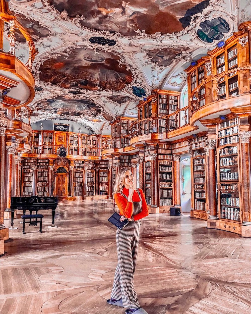 Abbey Library of Saint Gall in Switzerland most beautiful baroque library in the world