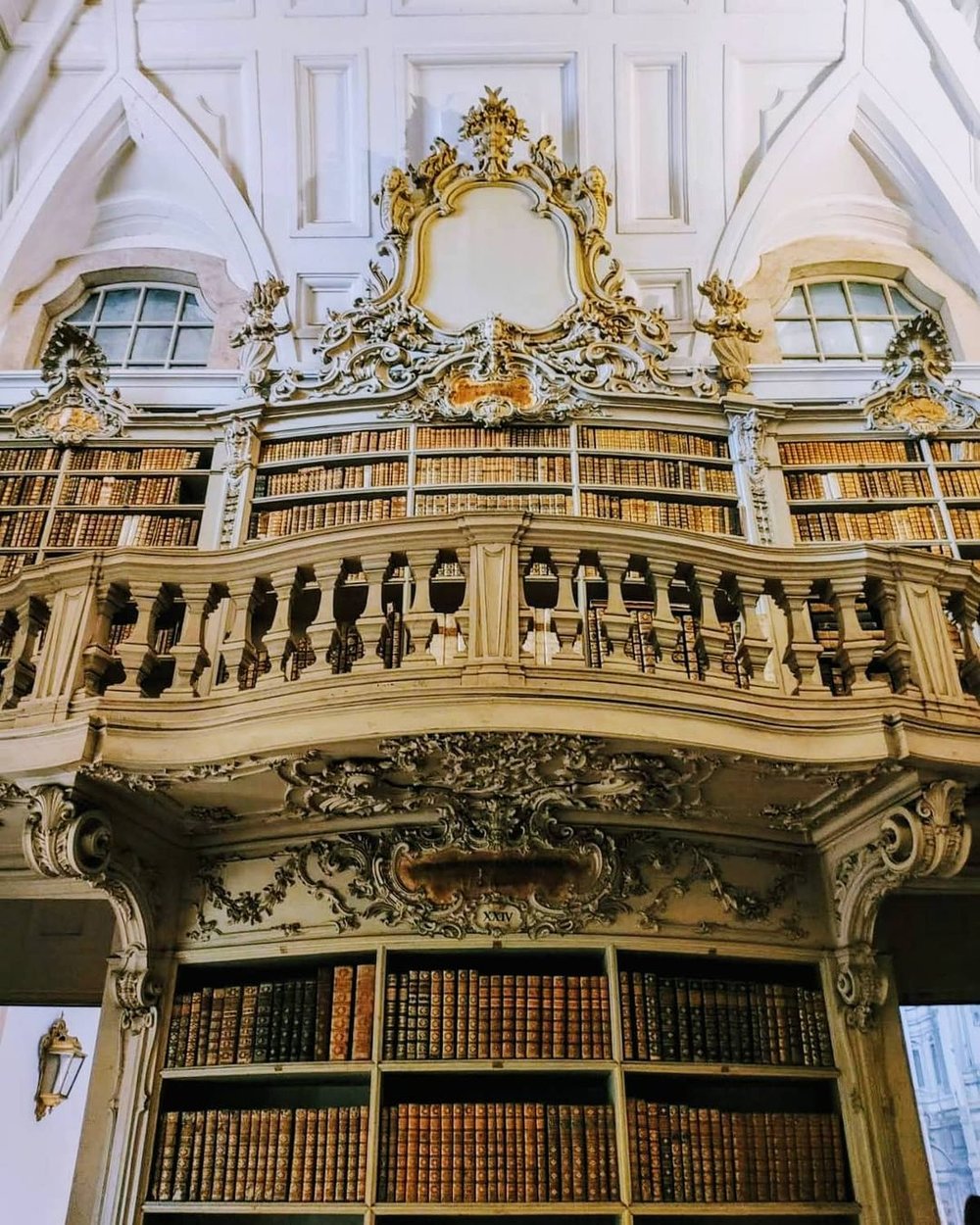 Mafra National Palace Library in Portugal most beautiful baroque library in the world
