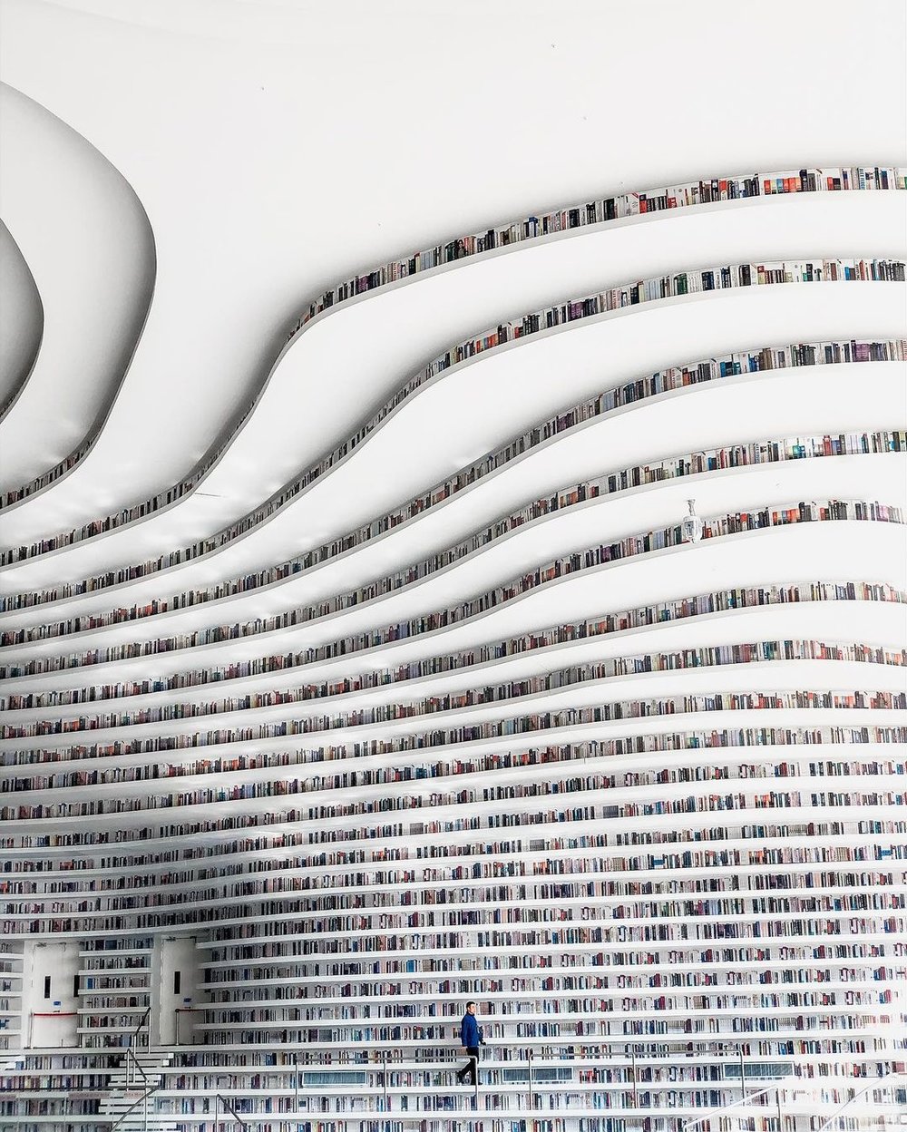 Tianjin Binhai Library in China most beautiful futuristic library in the world