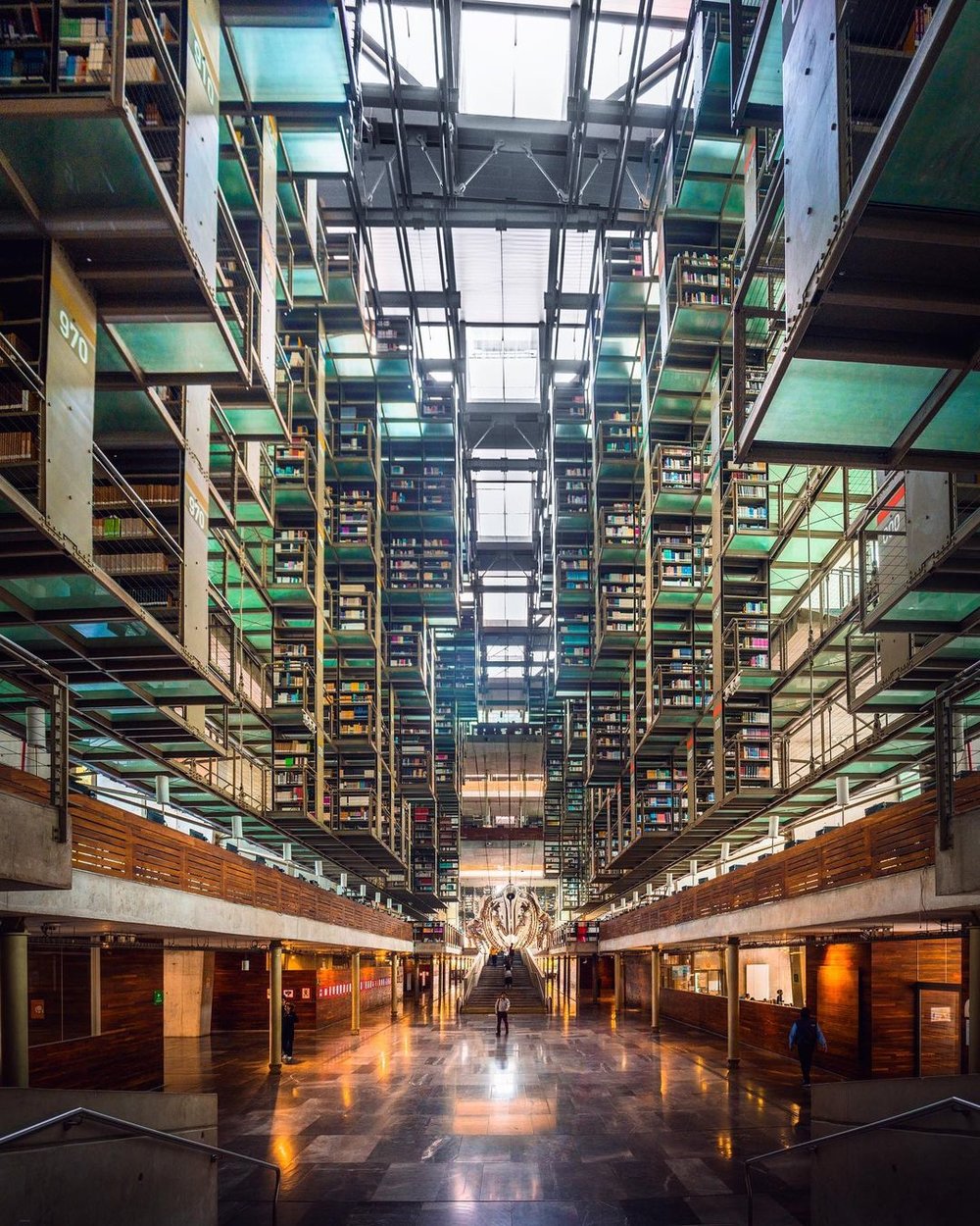Biblioteca Vasconcelos in Mexico most beautiful library in the world