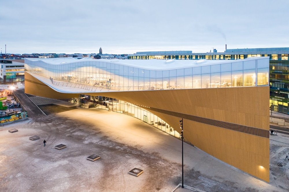 Helsinki Central Library Oodi in Finland most beautiful futuristic library in the world