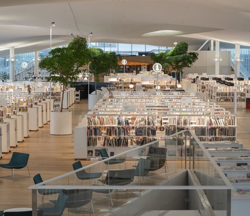 Helsinki Central Library Oodi in Finland most beautiful modern library in the world