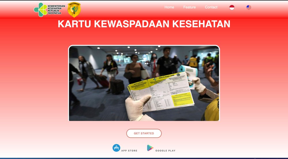 Halaman Depan eHAC Indonesia Kementerian Kesehatan