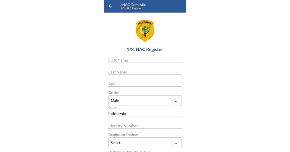 Mengisi Data eHAC - Cara Mengisi eHAC