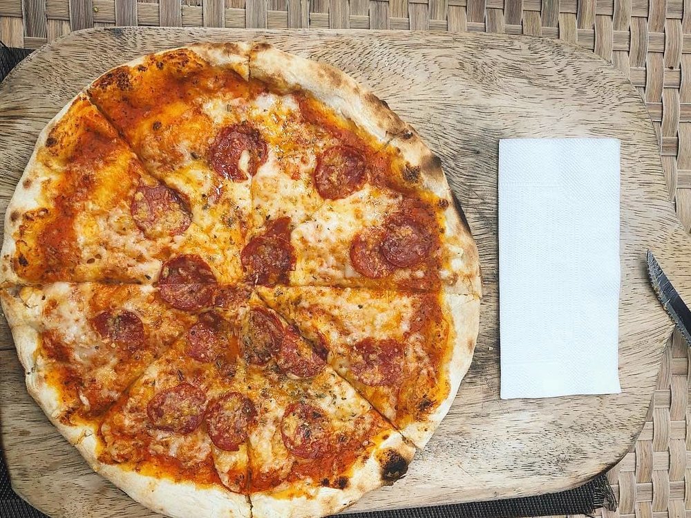 pizza from Kermit Siargao