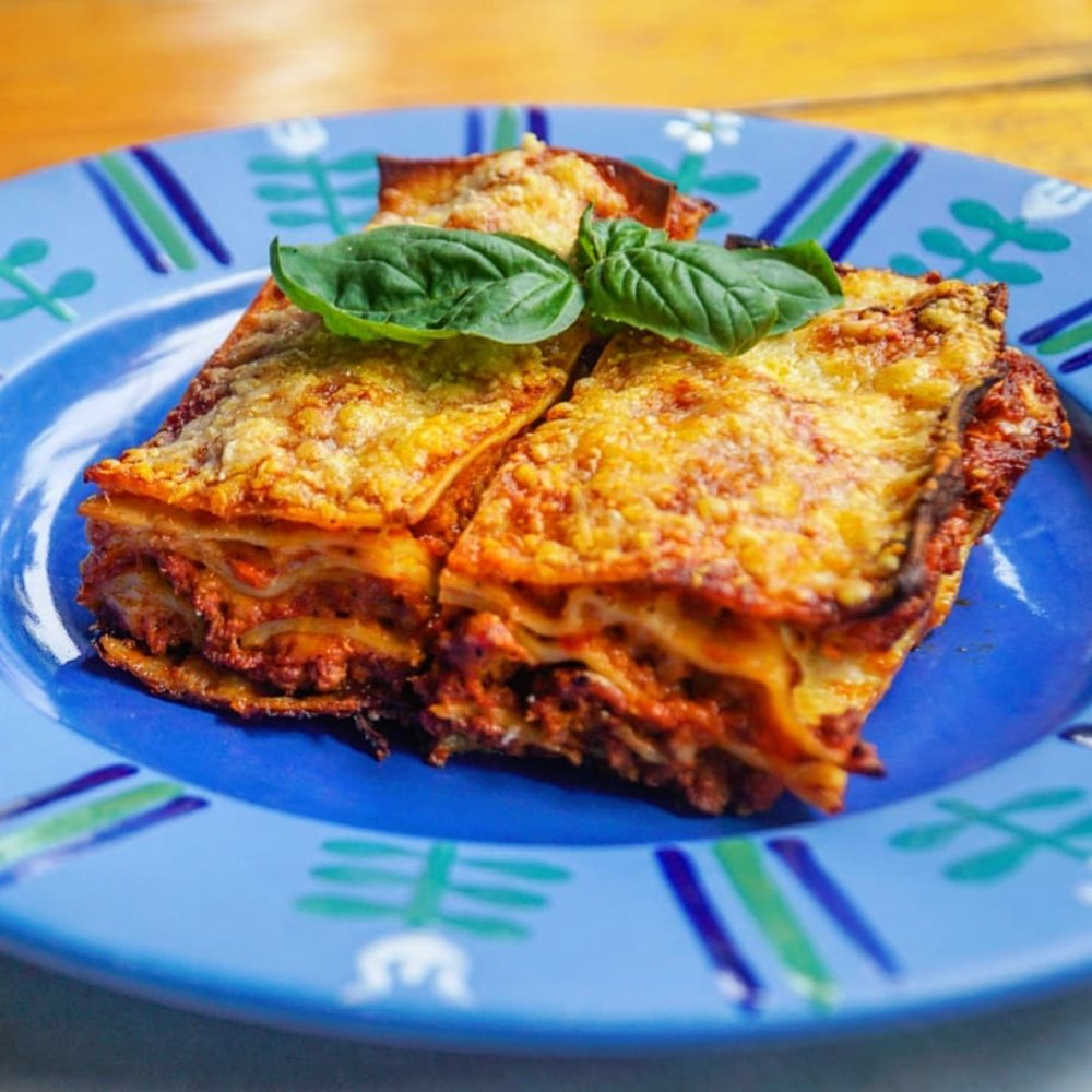 lasagna on a plate