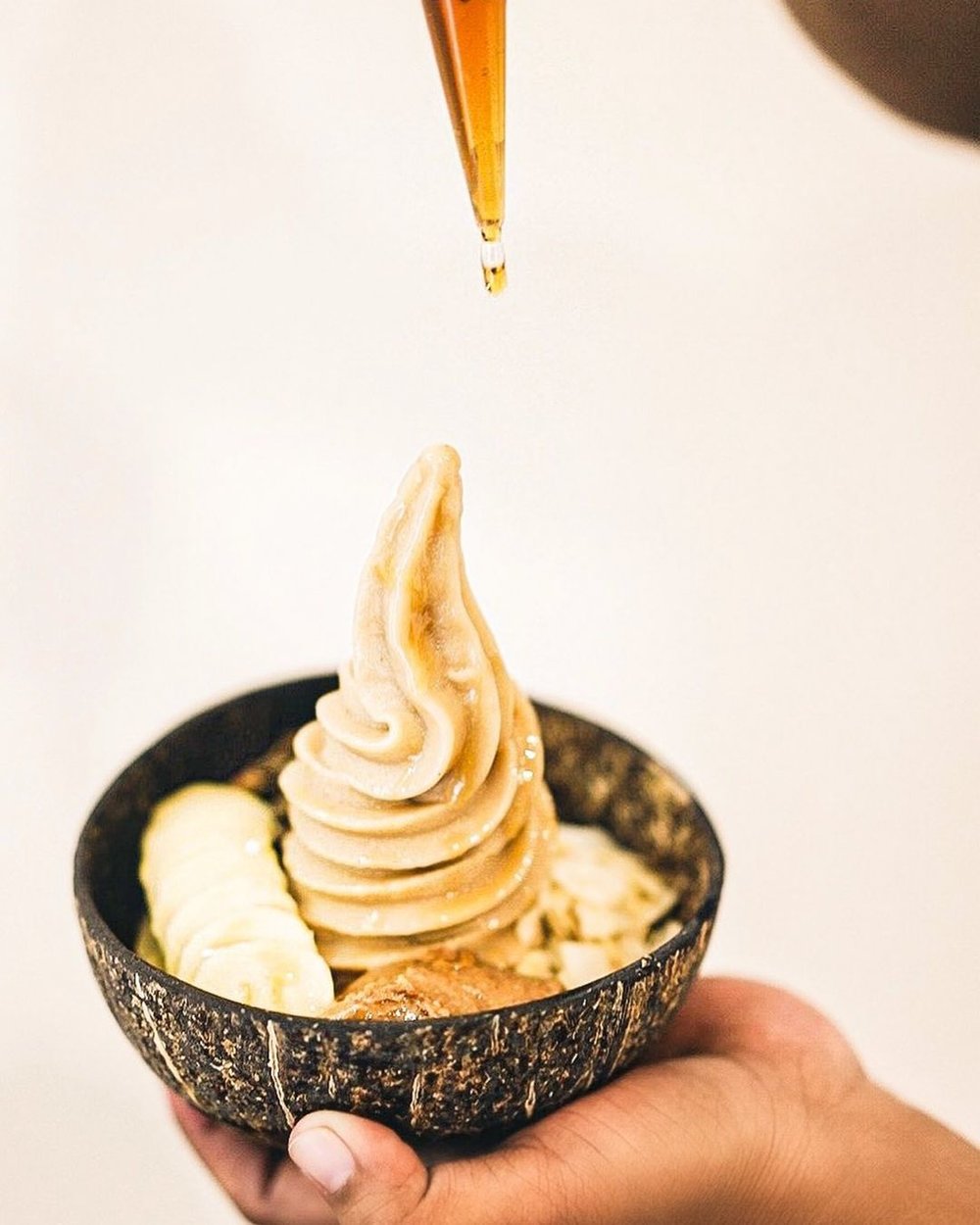 a Buonana ice cream bowl