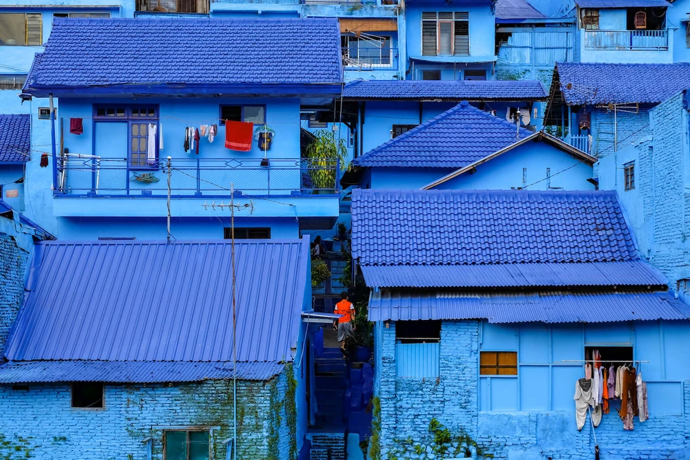 Kampung Biru Arema - Tempat Wisata di Malang