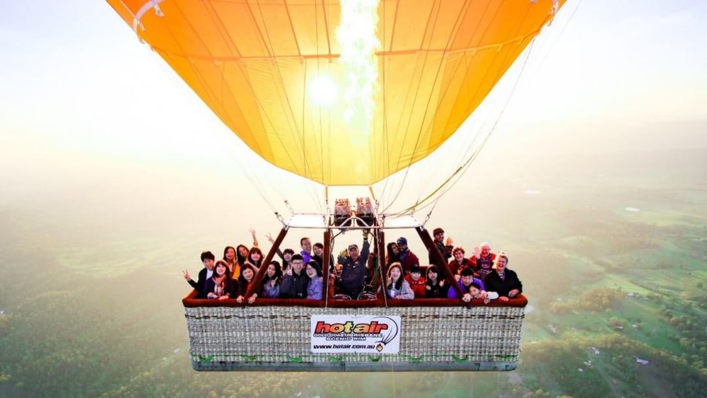 There’s no better view of Greater Brisbane than on a hot air balloon! Image credits @hotairballoonbrisbane on Instagram