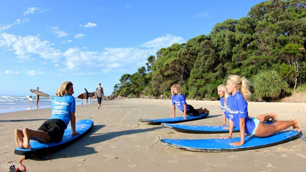 Learn how to ride the waves at Byron Bay