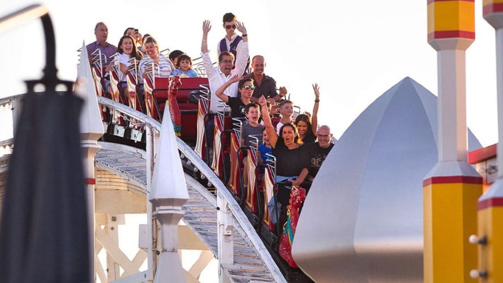 Scream at the top of your lungs aboard The Great Scenic Railway! Image credits: Luna Park Melbourne website