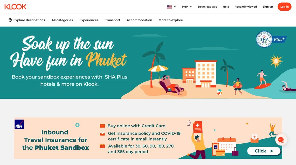 klook phuket sandbox