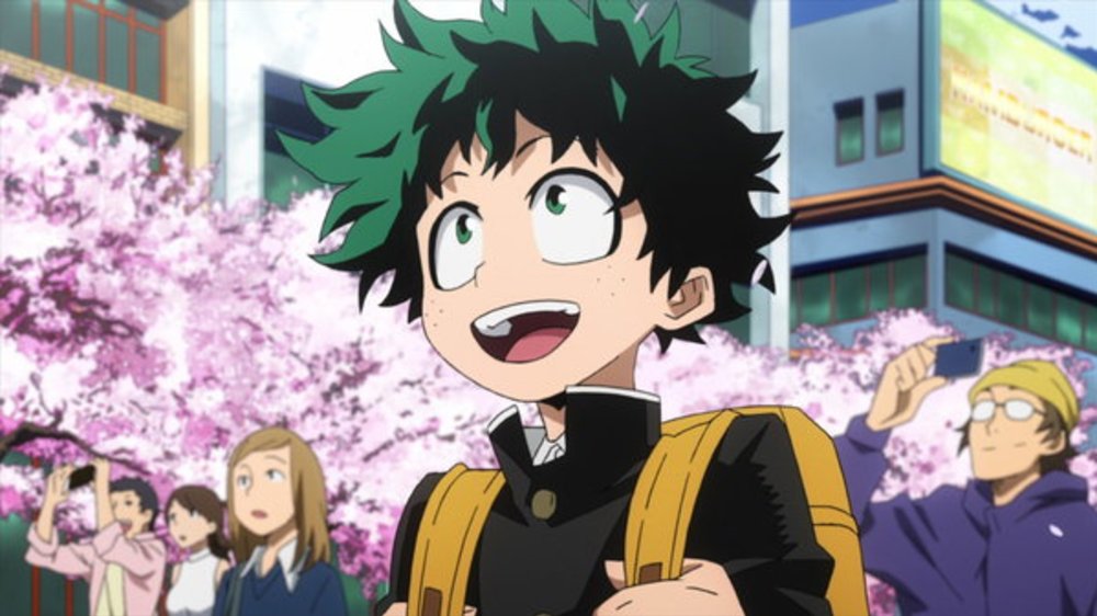 Izuku scene in My Hero Academia best anime series on Netflix