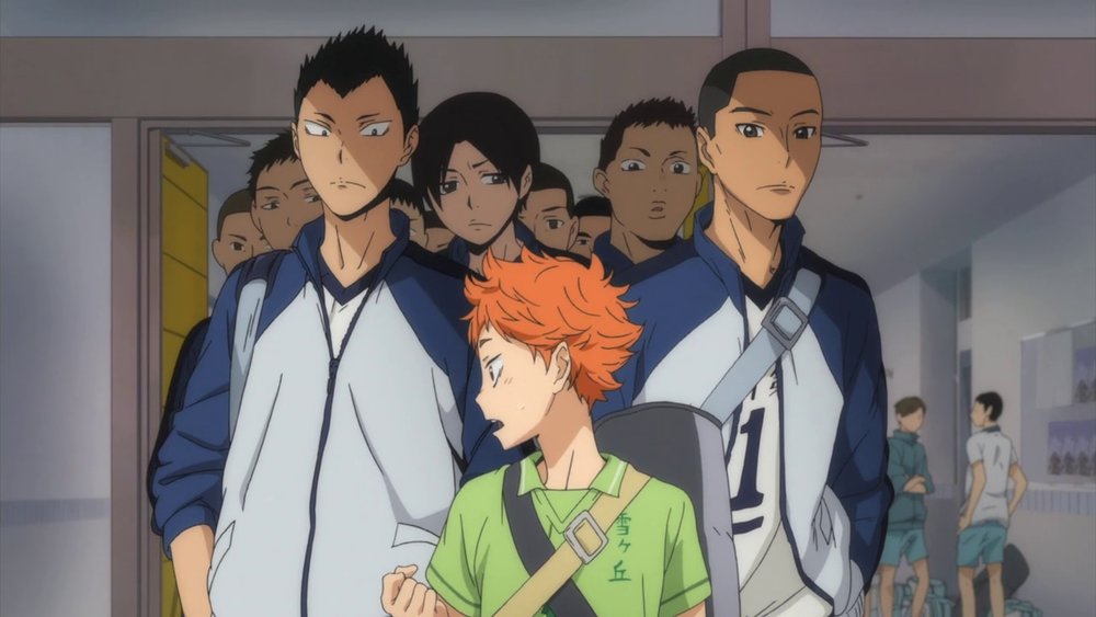 Hinata Shoyo scene in Haikyuu! best sports anime on Netflix