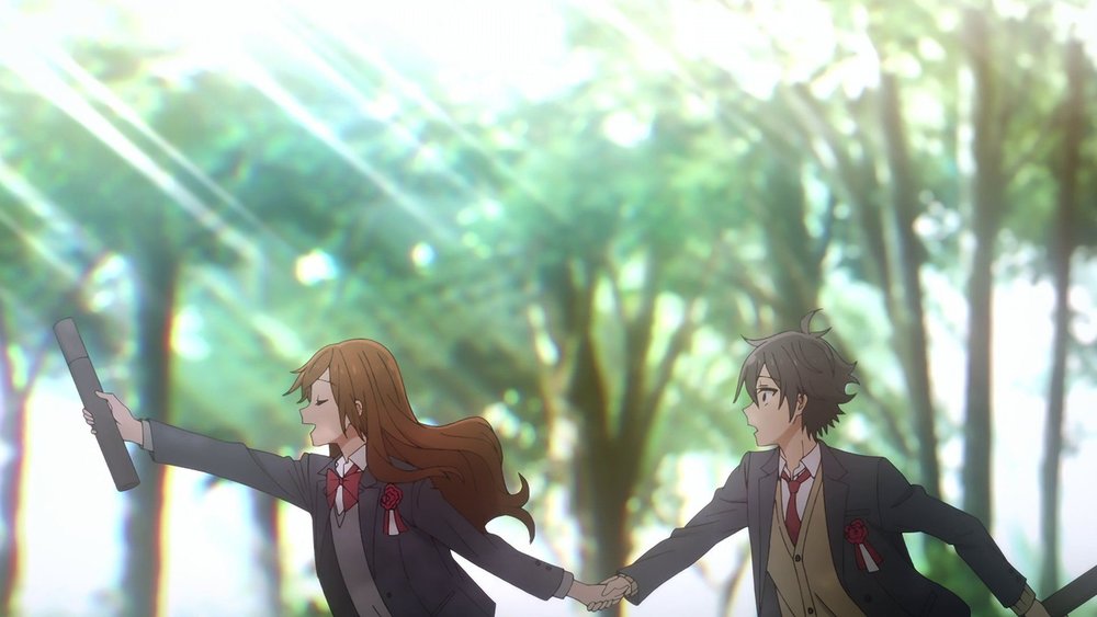 Kyoko Hori and Miyamura Izumi in Horimiya best anime series on Netflix