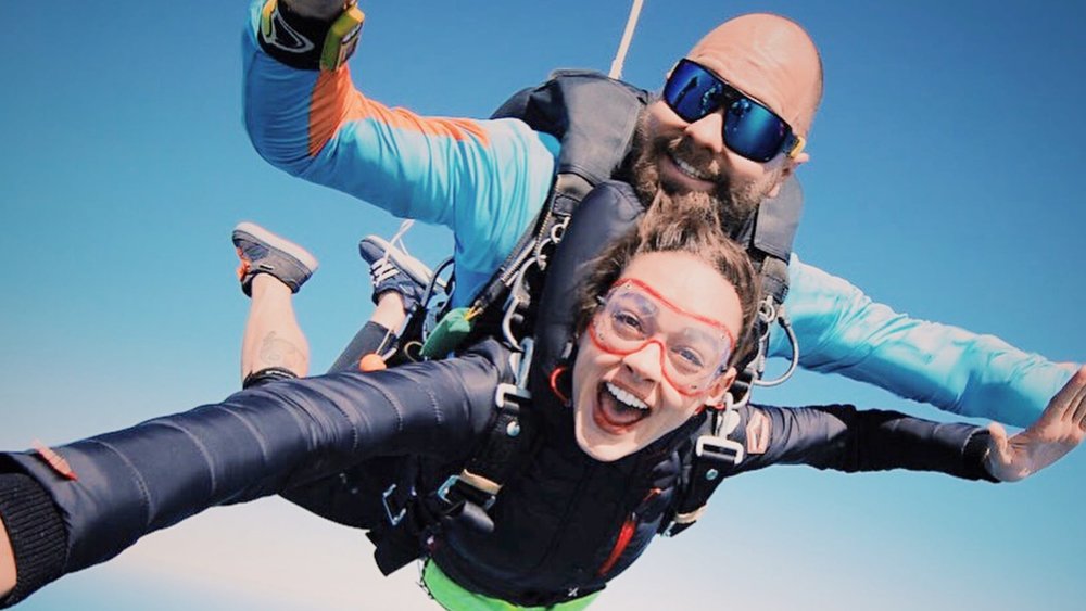 Scream at the top of your lungs when you skydive above Rottnest Island! Credits: @sarahtilleke