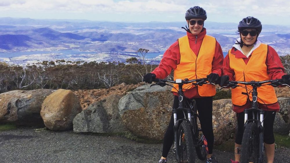 Cycle down Tassie’s iconic peak: Mount Wellington! Credits: @michellebrindle