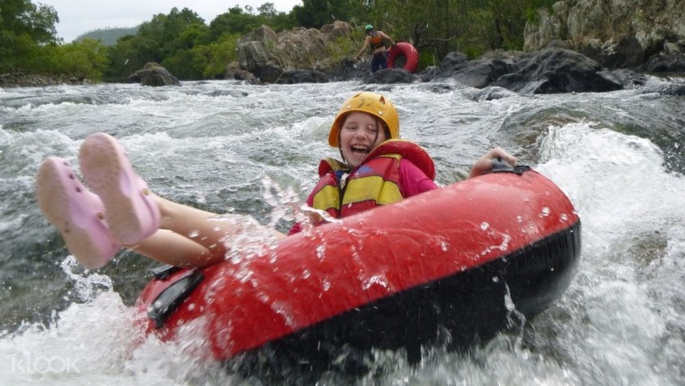 Have fun with the whole family by going river tubing in Mulgrave River