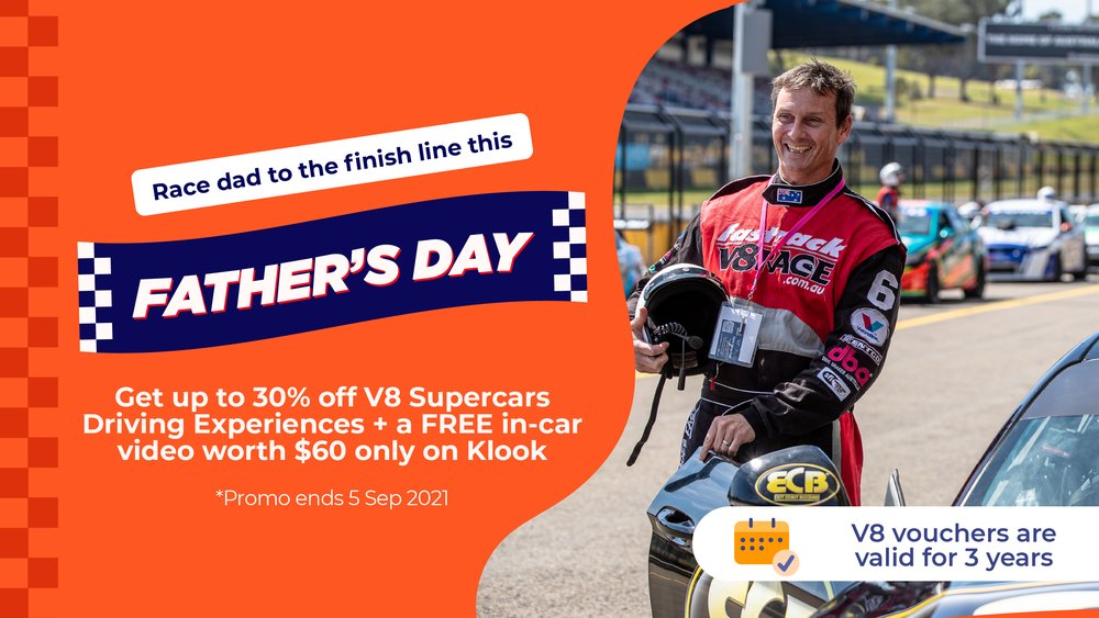 Klook ANZ - Father's Day V8 Promo Banner