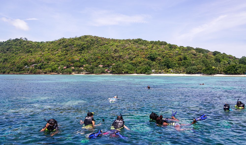 people snorkeling in phuket