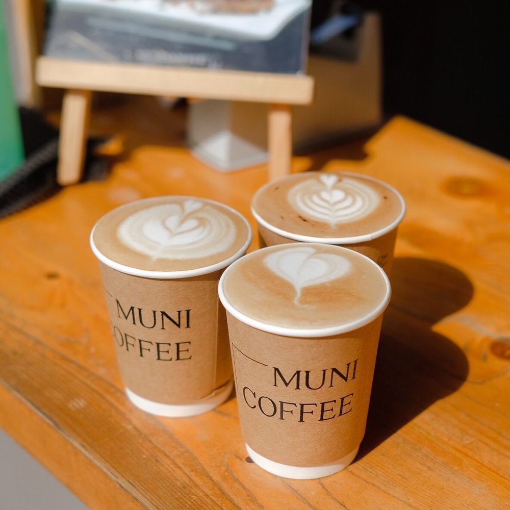 Three cups of coffee