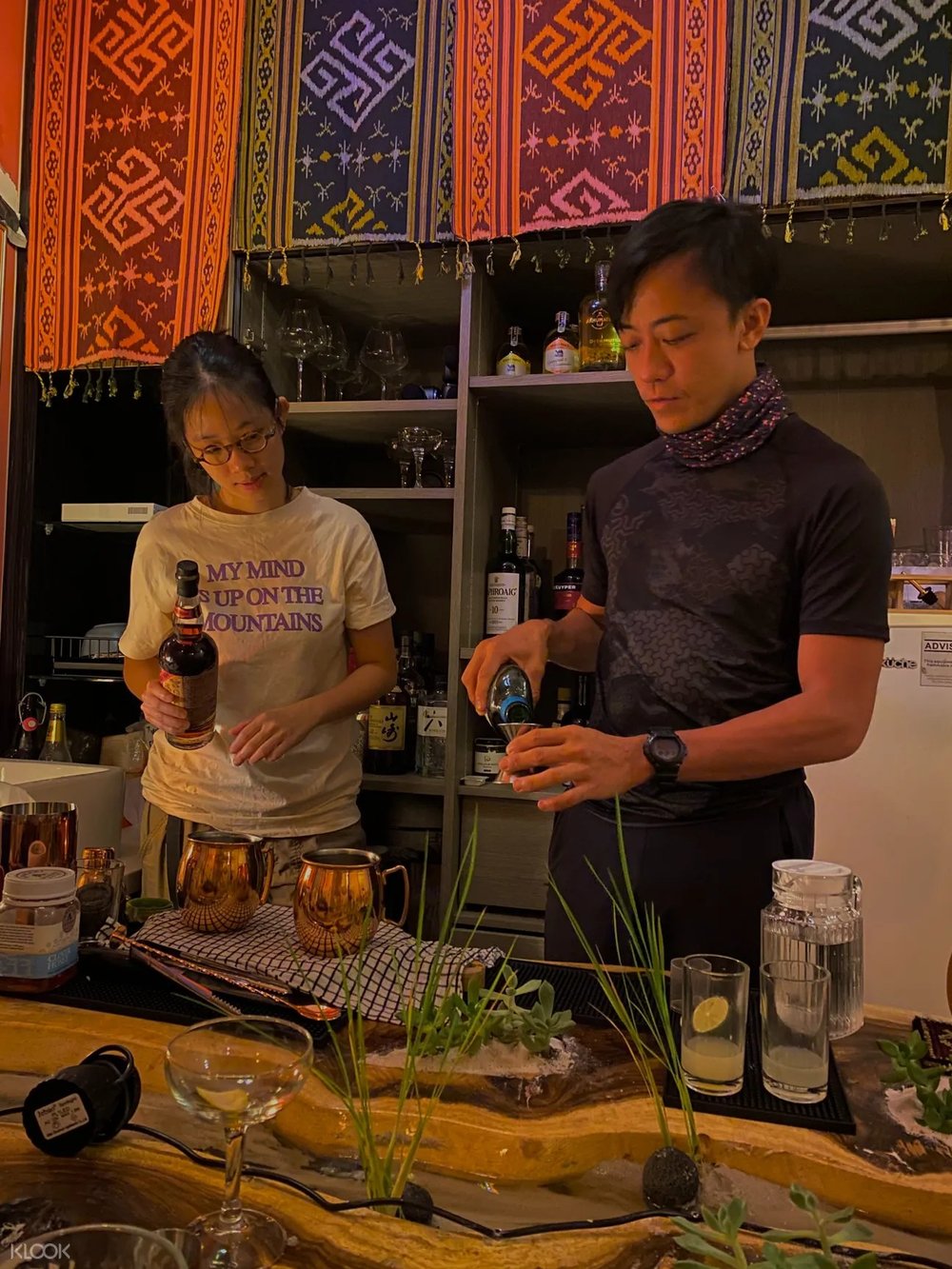 cocktail making nomad tent