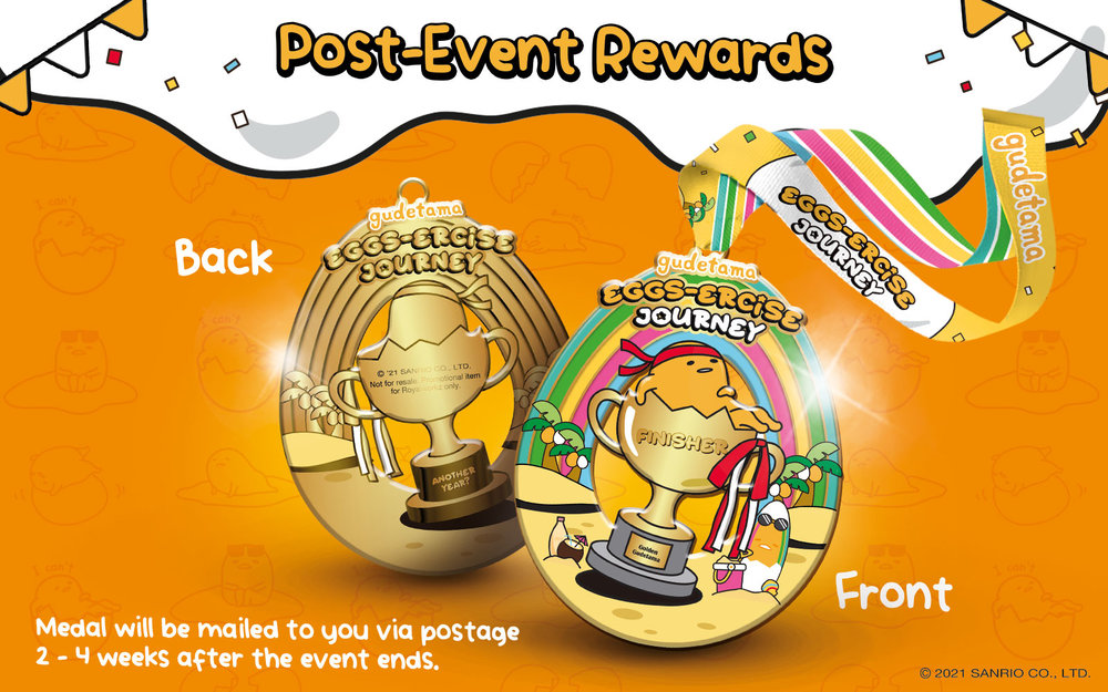Gudetama Finishers Medal