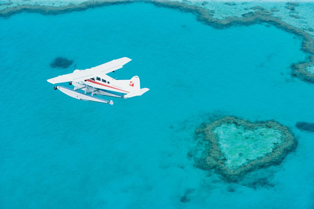 Great Barrier Reef Scenic Flight Heart Reef