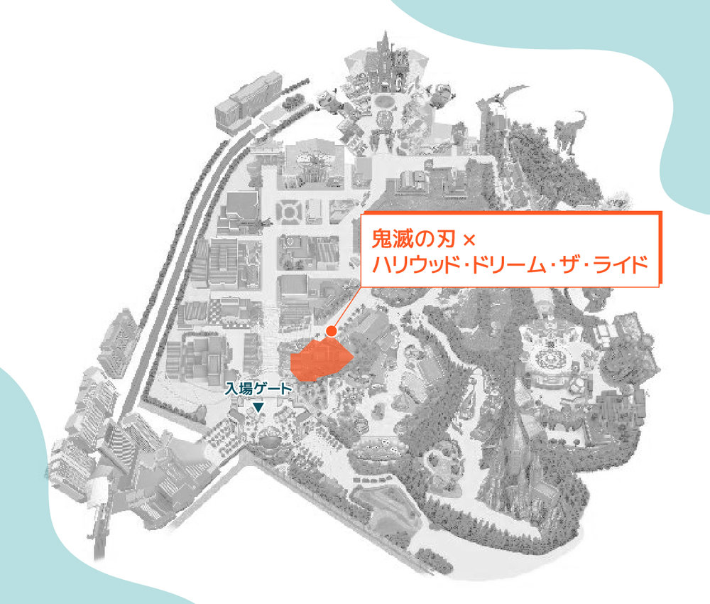 ハリウッド・ドリーム・ザ・ライドの場所