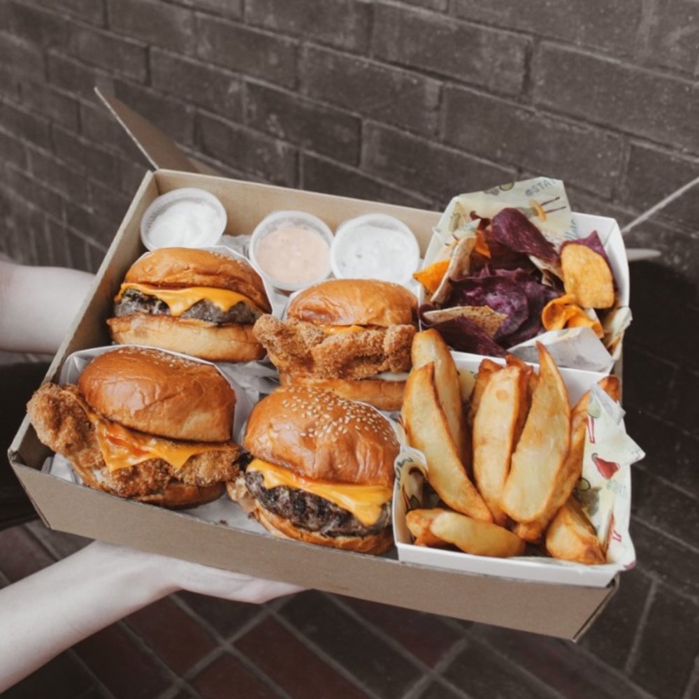 Family Bundle burgers from Momo's KL at The Chow Kit Restaurant & Bar