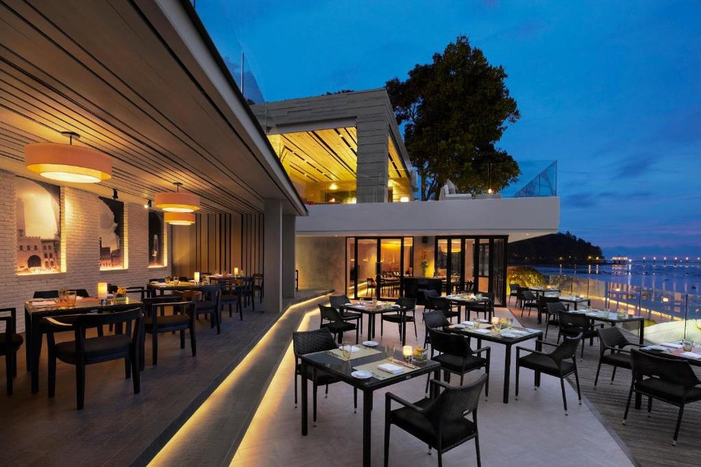 dining area with ocean view in Amari Phuket