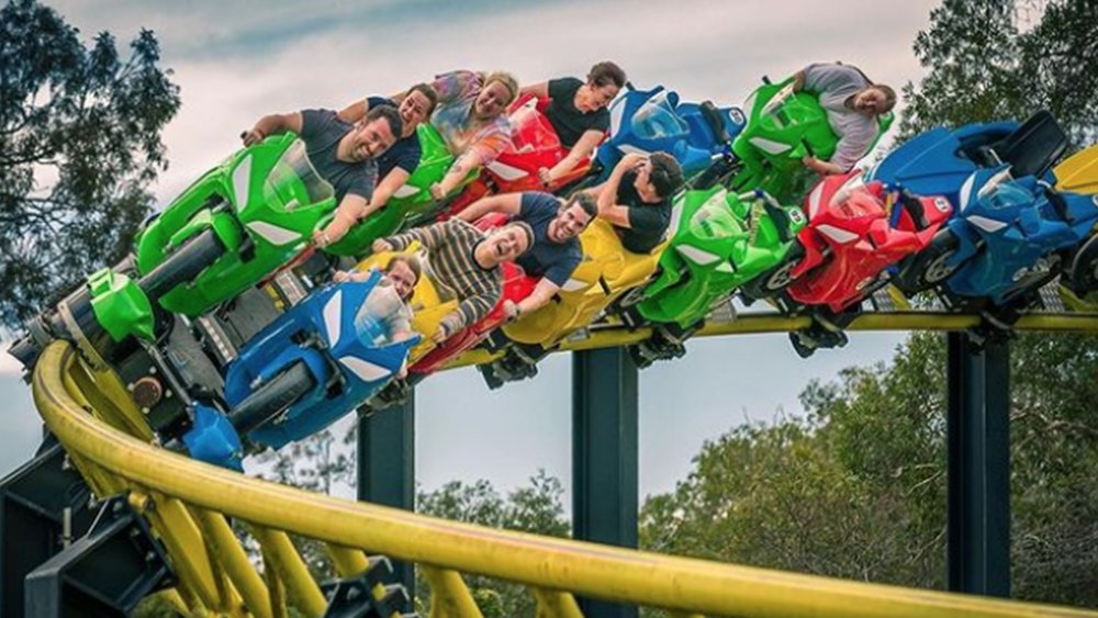 Fun twists and turns await you at Dreamworld! Credits: @ozthrills from @dreamworldau