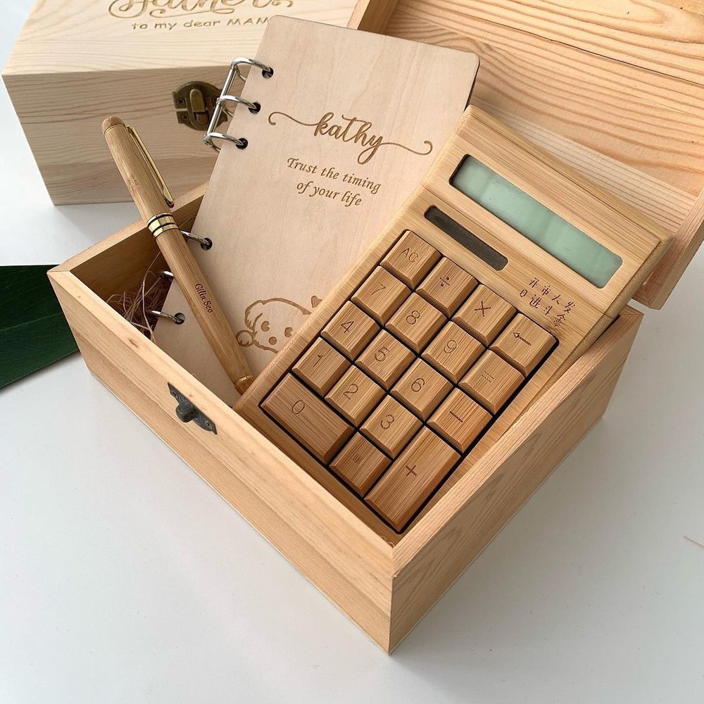 Personalised Wooden Gift Set by NSJ Stylish Store gift ideas for him Malaysia