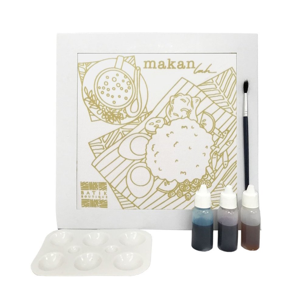 Nasi Lemak Batik DIY Painting Kit from Batik Boutique gift ideas Malaysia