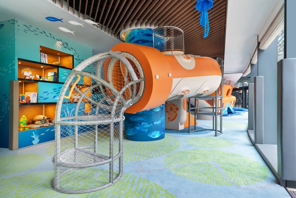 indoor playground at ocean park marriott hotel