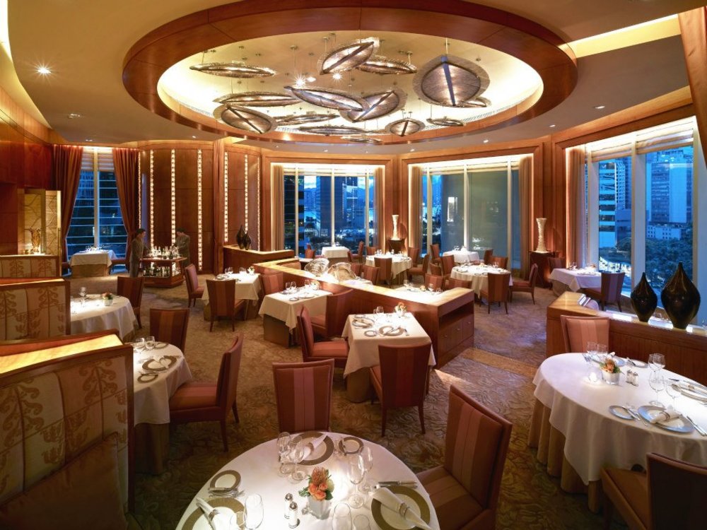 italian dining area at nicholini's conrad hong kong