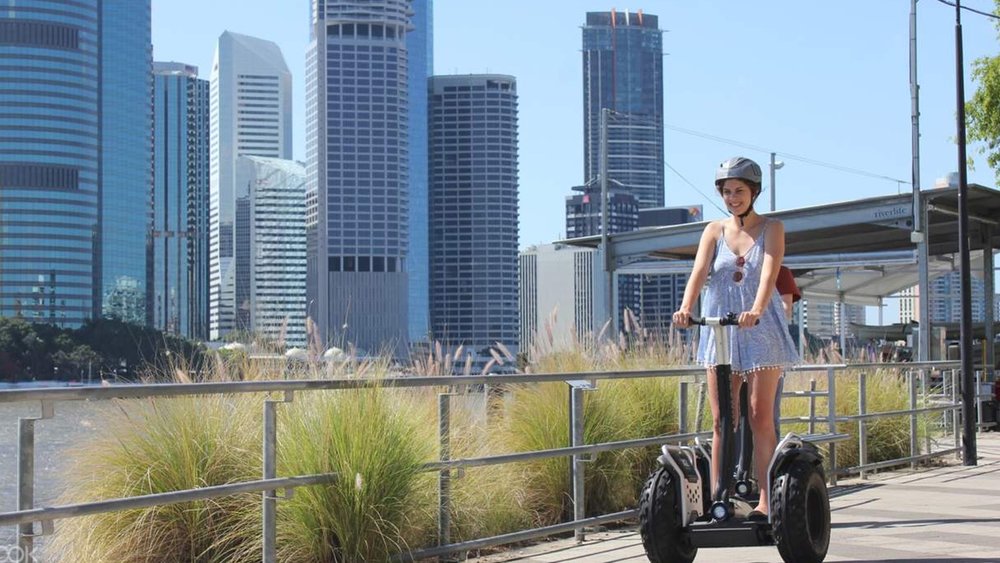 The kids will love going around Brisbane on a Segway!