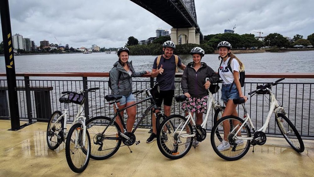 Cycle around town and visit Brisbane’s best stops. Image credits: @brisbane_by_bicycle on Instagram