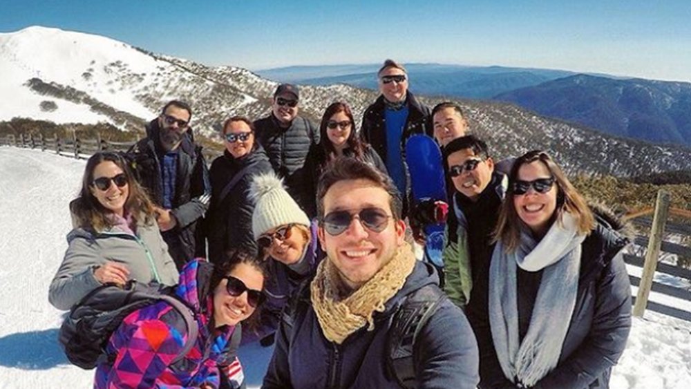 Discover Mount Buller’s charms with friends and family. Image credits: @hittheroadtoursau on Instagram
