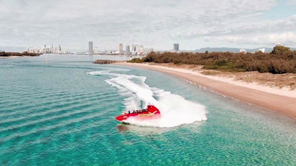 Feel the thrill as the jet boat spins and turns through the water. Image credits: @jetboatextreme on Instagram