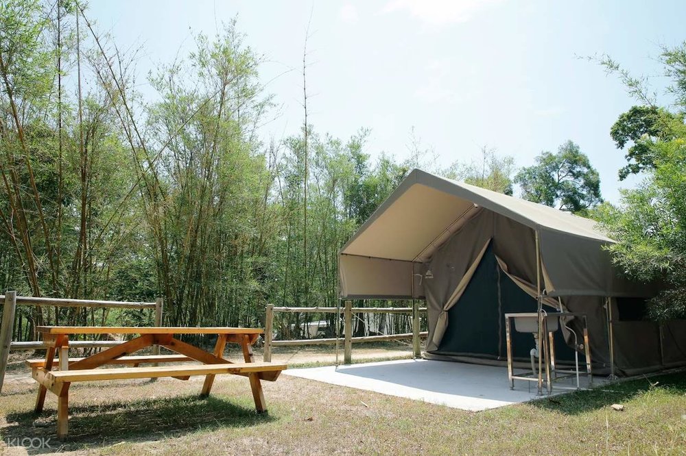 tent glamping at cheung chau saiyuen
