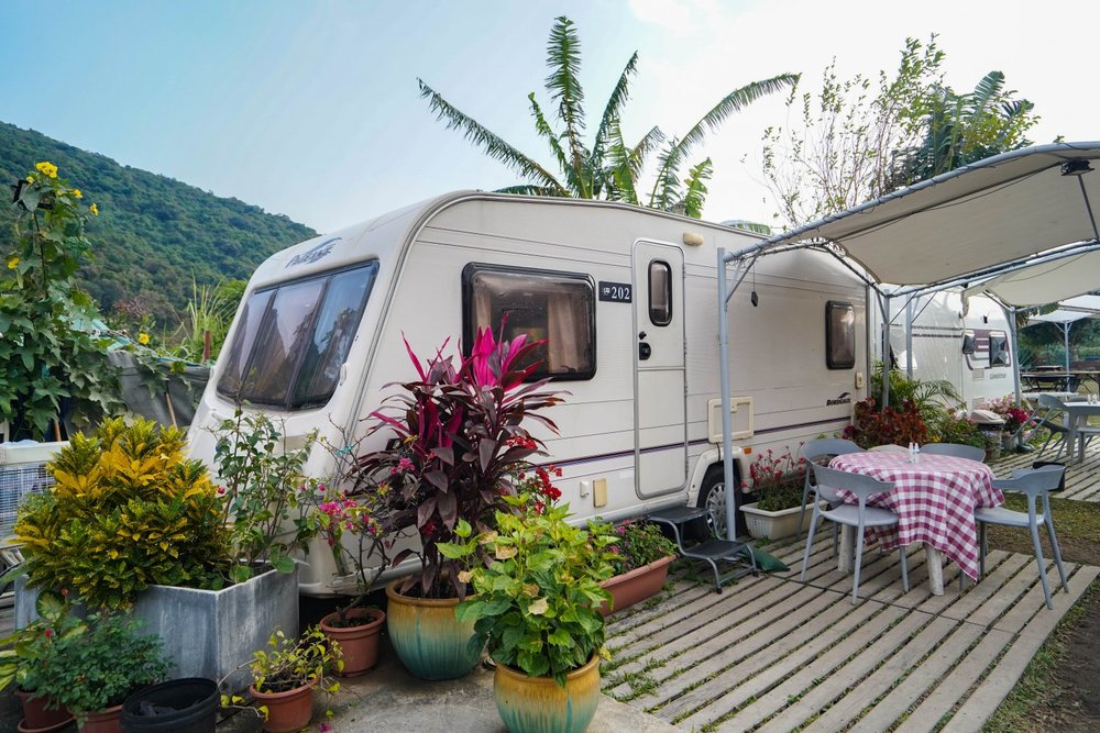 caravan with patio at jk club hong kong