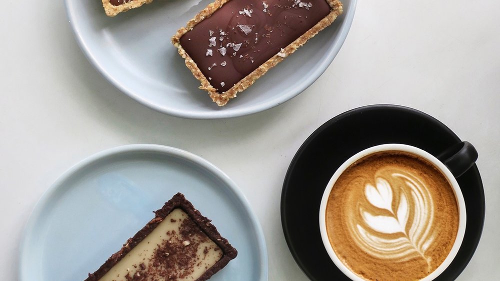 Indulge in sweet treats with a side of coffee. Image credits: @georgiebasscafe on Instagram