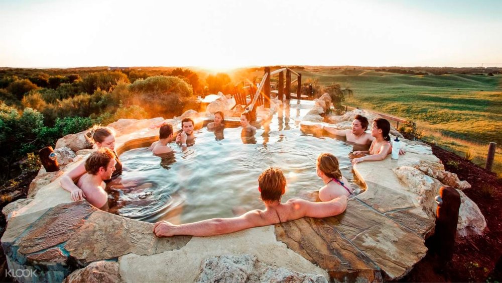 The dip in the hot springs is the cherry on top of a good hike