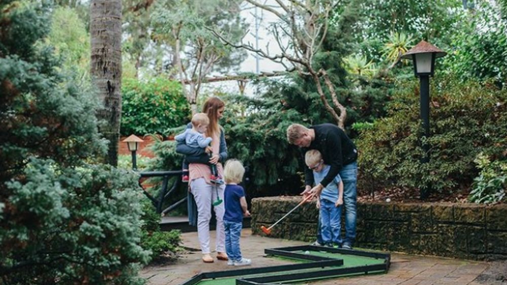 Mini golf is tee-riffic fun for the entire fam Image credits : @wanneroobotanicgardens on Instagram