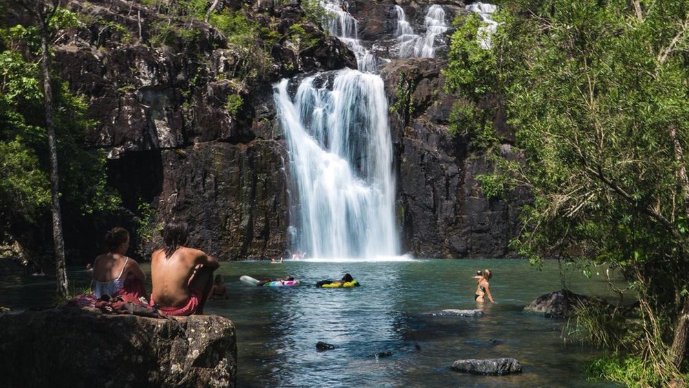 Go on a relaxing swim at Cedar Creek Falls. Image credits: @backpackerhumpback on Instagram