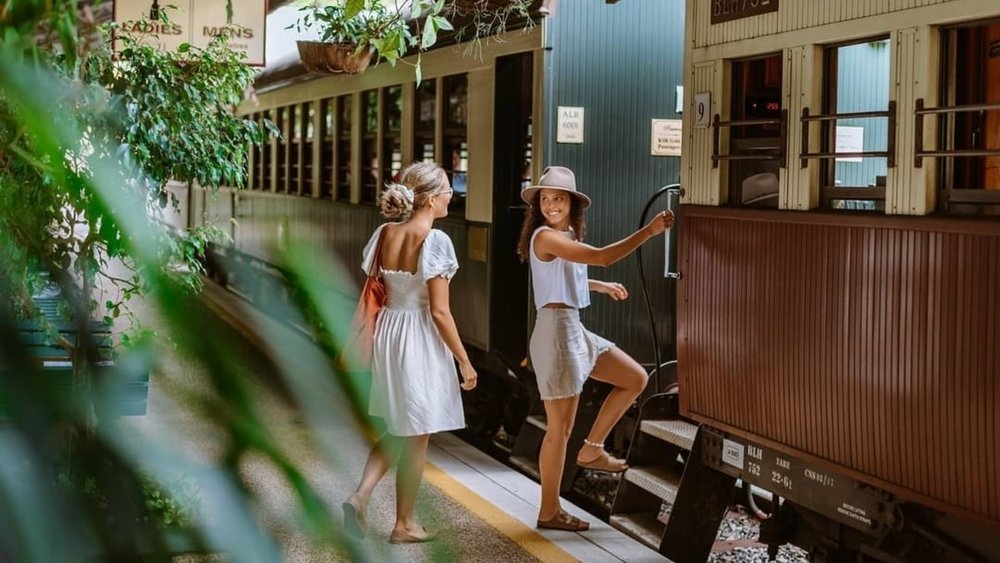 Choo choo! Climb aboard Kuranda Scenic Railway! Image credits: @jamesvodicka from @tropicalnorthqueensland