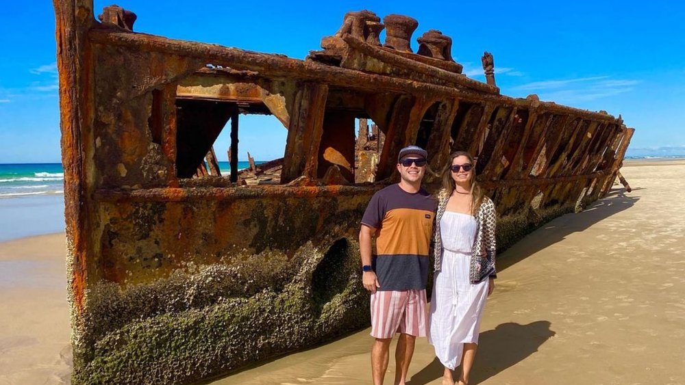 Stop by Maheno Shipwreck during your Fraser Island tour! Image credits: @victorcamposf 